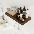 12 Inch Deep Floating Shelves, 24 x 12 Floating Shelf for Books, Rustic Wood Deep Wall Shelves for Home Storage & Display, 2" Thicked Shelves for Kitchen, Living Room, Bedroom, Rustic Brown, 2 Pack by CozyNest Decor