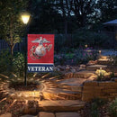 Air Force Garden Flag Stand Holder With Solar Light and American Flag Gift - Lawn Yard Stake for Outdoor Decor by GreenHaven Gardens