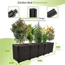 Large Planters for Outdoor Plants pots Elevated Garden Boxes Raised Garden Bed Garden Patio Balcony Deck to Planting Flowers Vegetables Tomato and Herbs by GreenHaven Gardens
