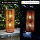 Solar Lanterns Outdoor Hanging Lantern Warm White Light Edison Style Bulb Yard Garden Wedding Home Parties Patio Decoration Waterproof Outdoor Floor Lamp Brown by GreenHaven Gardens