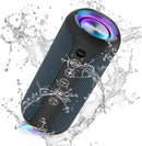 Ortizan Portable Bluetooth Speakers, IPX7 Waterproof Wireless Speaker with 24W Loud Stereo Sound, Outdoor Speaker with Bluetooth 5.3, Deep Bass, RGB Lights, Dual Pairing, 30H Playtime for Home, Party by TinyTreasures Baby Boutique
