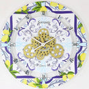 The Gears Clock Wall Clock Italy Collection with Moving Gears (Sorrento, 24 inch Round) by CozyNest Decor