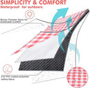 HX&OD Outdoor Picnic Blanket, Extra Large, 80''x80'' Waterproof Foldable Blankets Gingham Picnic Mat for Beach, Camping Grass Lawn Park Accessories Cute Couple Ideas Wedding (Red, 80”x80”) by TinyTreasures Baby Boutique