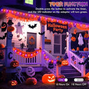 2PK 100 LED Purple and Orange C9 Halloween Lights Indoor Outdoor, Extendable 98FT C9 String Lights with 13 Modes & Timer, Waterproof Plug in Halloween Decorations for Tree Patio Fall Party Garden by CozyNest Decor