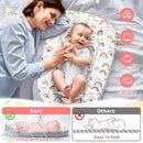 Baby Lounger- Baby Nest for 0-24 Months, Ultra Soft Organic Cotton Breathable & Portable Baby Lounger, Baby Lounger Pillow for Newborn by TinyTreasures Baby Boutique