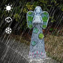 Garden Angels Statue-Solar Angel Statues Cemetery Decoration- Outdoor Memorial Pray Angels Figurine for Patio Lawn Yard Porch Decorations,10.24 Inches by GreenHaven Gardens