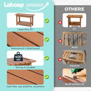 30" Shower Bench, Waterproof Poly Lumber Shower Stool for Shaving Legs, Shower Chair Seat Holds up to 400lbs, Bathroom Bench for Inside Shower, Non-Slip (Brown) by TinyTreasures Baby Boutique