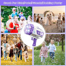 BOMOCO Bubble Gun,125 Holes Bubble Machine Bubbles for Kids 3-12,Bubble Blaster Gun with Bubble Solution Summer Outdoor Bubble Toys Birthday Wedding Halloween Party Favors Gifts Bubble Maker,Purple by TinyTreasures Baby Boutique