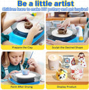 Innofans Pottery Wheel for Kids - Complete Pottery Kit & Tools for Beginners, Plug-in Rechargeable Battery, Upgraded Detachable Turntable Adjustable Speed, DIY Clay Maker for Kids 9-12 (Patented) by TinyTreasures Baby Boutique