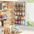 X-cosrack Spice Rack Wall Mount, 5 Tier Large Spice Rack Organizer for Efficient Storage, Height-Adjustable Hanging Spice Shelf for Kitchen and Pantry, Up to Storage 90 Jars(Patent No.:D909138S) by CozyNest Decor