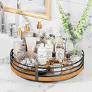 12" Lazy Susan Turntable Organizer - Oak Wood Lazy Susan for Cabinet Kitchen Countertop Dining Table Pantry Cupboard Bathroom Coffee Bar Storage Spice Rack Home Decor by CozyNest Decor