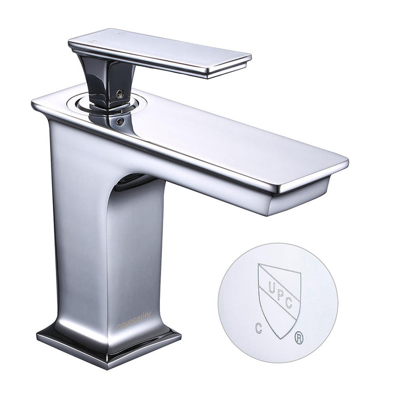 Aquaterior Bathroom Sink Faucet 1-Handle Cold & Hot, 6.7"H