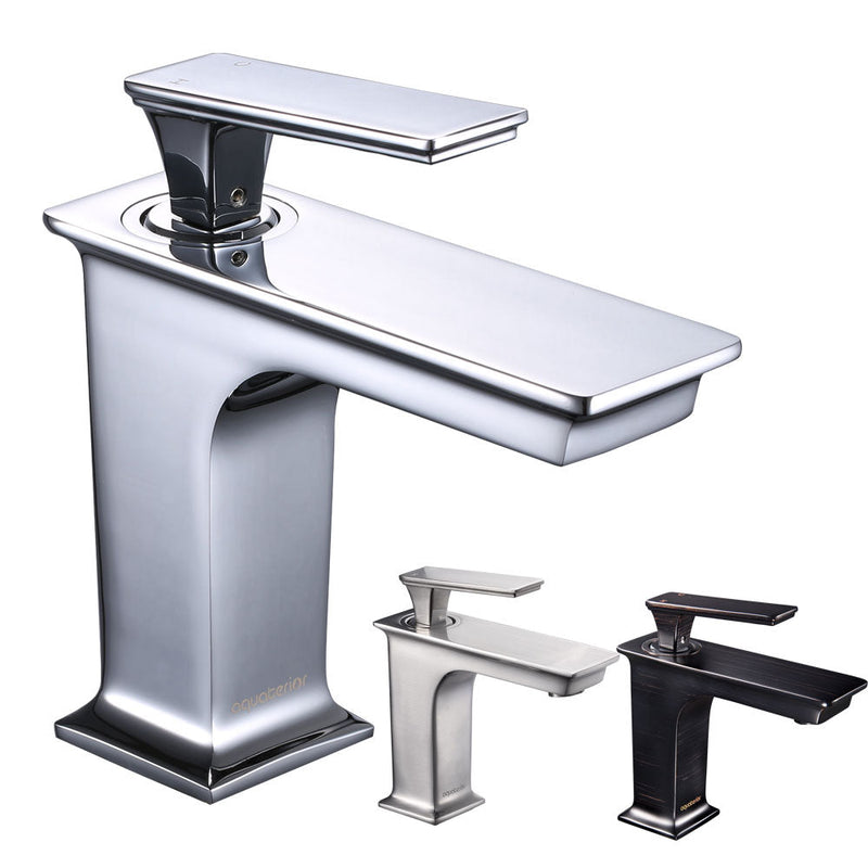 Aquaterior Bathroom Sink Faucet 1-Handle Cold & Hot, 6.7"H