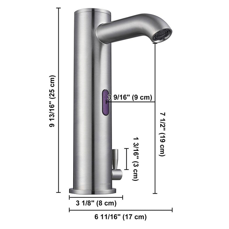 Aquaterior Touchless Lavatory Sink Faucet Hot & Cold 10"