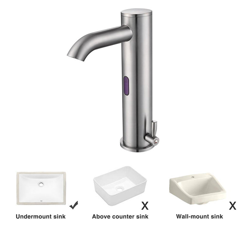 Aquaterior Touchless Lavatory Sink Faucet Hot & Cold 10"