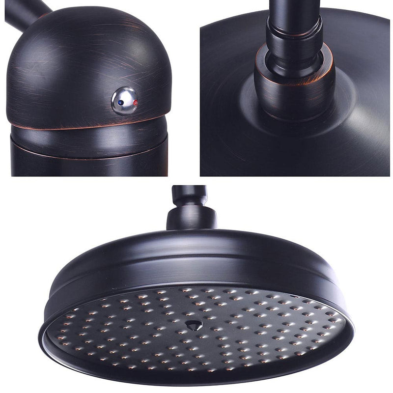 Aquaterior Rain Shower Head Bath Shower Faucet Oil Rubbed Bronze