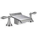 Yescom 2-handle Widespread Bathtub Faucet Brushed Nickel