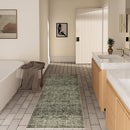 Washable Kitchen Rug Runners for Hallways: 2'x10' Entryway Rug with Non Slip Backing Low Pile Soft Indoor Long Floor Carpet Runners for Hallways Kitchen Laundry Room Bathroom Bedroom by TinyTreasures Baby Boutique