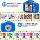 Kids Camera Waterproof Underwater Camera for 3-12 Year Old Boys Girls 2 Inch IPS Screen 1080P HD Digital Kids Video Camera Indoor Outdoor Action Cameras Best Christmas Birthday Gifts Dark Blue by TinyTreasures Baby Boutique