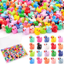 200PCS Mini Resin Animals Cute Tiny Ducks,Miniature Duck Figures to Hide,Little Animal Toys Small Figurines Bulk for Topper Desk Garden Dollhouse Landscape Aquarium Ornaments DIY Crafts & Decor by GreenHaven Gardens