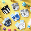 6 Pairs Newborn Baby Mittens No Scratch Gloves Infant Toddler Anti Scratch Essentials Unisex Cotton for 3-9 Months Girls Boys (Gray Series, Cool) by TinyTreasures Baby Boutique