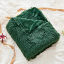 GONAAP Fuzzy Faux Fur Throw Blanket Twin Size Dark Green Super Soft Cozy Plush Fuzzy Shaggy Blanket for Couch Sofa Bed (Dark Green, Twin(60"x80")) by CozyNest Decor