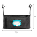 Munchkin® Brica® Stroller Organizer Bag - Universal Fit with Cup Holders and Wipes Case, Fits UPPAbaby, Evenflo, BabyTrend and more, Black by TinyTreasures Baby Boutique