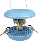 SWISSINNO No Mess Bird Feeder Lucerne Smart Birds for Fat Balls - Feed Birds, not mice & Rats! Robust & Reliable for Hanging - Made in EU - Light Blue by CozyNest Decor