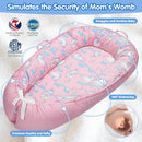 Baby Lounger - Breathable & Soft Baby Nest, Portable and Lightweight Tummy Time Lounger for Home and Travel, Ideal Newborn Babies Essentials Baby Shower Gifts by TinyTreasures Baby Boutique