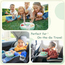 Kids Reusable Rotating Snack Container with 5 Separate Compartments, Color Matching Opening Lid,BPA/PVC-Free, Dishwasher Safe, Perfect for Travel, School Lunches & On-the-Go Snacking-Green by TinyTreasures Baby Boutique