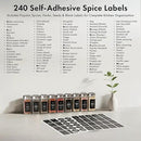 Glass Spice Jars with Labels and Steel Lids (24 x 4oz) Spice Containers with 240 Label, Steel Funnel, Shaker Inserts, Empty Square Seasoning Organizer for Spice Rack, Cabinet, Drawer by CozyNest Decor