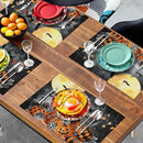 Black Cat Halloween Placemats Set of 4 Spooky Pumpkin Boo Bat Moon Horror Place Mats 12x18 Inch Seasonal Washable Linen Table Mat for Party Kitchen Dining Outdoor Indoor Decor by CozyNest Decor