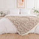 NEXHOME PRO Leopard Soft Blanket, Fuzzy Throw Blanket for Couch Bed Sofa Picnic, Knit Blankets for Women Gifts Beige 50 x 60 inches by TinyTreasures Baby Boutique