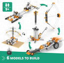 Engino STEM Toys, Physics Laws: Inertia, Friction & Circular Motion, Engineering Kit for Kids 9+, Creative STEM Projects, Gifts for Boys & Girls, Building Toys (6 Model Options) by TinyTreasures Baby Boutique