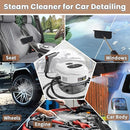 Handheld Steam Cleaner for Home, 2500W High Temperature Pressurized Machine, 1.7L Water Tank, Handle-controlled Steam Output, Portable Cleaning Steamer for Car, Bed Bugs, Furniture, Grout (White) by TinyTreasures Baby Boutique