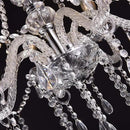 LIUMANG Modern Elegant 12 Lights K9 Crystal Glass Chandelier Pendant Ceiling Lighting European Style for Dining Living Room Bedroom Transparent,12 E12 Bulbs Required by CozyNest Decor