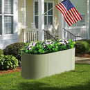 Worth Garden Heavy Duty Galvanized Steel Raised Garden Bed Kit with Powder Coated Olive Green Finish - 48" L. x 24" W. x24 H. - Metal Planter Box for Vegetables, Flowers, Herbs - Outdoor Gardening by GreenHaven Gardens