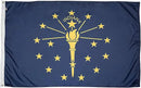 FlagSource Indiana Nylon State Flag, Made in the USA, 4x6' by GreenHaven Gardens