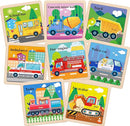 Wooden Puzzles for Toddlers 2-4, 9 Pieces Vehicle Jigsaw Puzzles for Kids Ages 3-5, Toddler Toys for 2-4 Preschool Learning Activities, Learning & Educational Toys, Gifts for Boys, Girls by TinyTreasures Baby Boutique