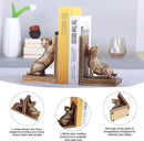 Book Ends for Shelves to Hold Books Heavy Duty,Decorative Bookend for Bookshelf Décor,Cute Animal Cat Book Stopper Cat Statues for Home, Office Desk Decoration,1pair by CozyNest Decor