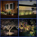 NYMPHY Solar Lights Outdoor Waterproof IP68, 56 LED 3 Lighting Modes Solar Powered Garden Yard Spot Solar Lights for Christmas Outside Landscape- 6 Pack (Warm White) by GreenHaven Gardens