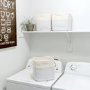 NaturalCozy Storage Cubes 11 Inch Cotton Rope Woven Baskets for Organizing, 3-Pack | Cube Storage Bin | Square Storage Baskets for Shelves Organizer, Classroom, Kids Toy Bins, Closet, Baby Nursery by TinyTreasures Baby Boutique
