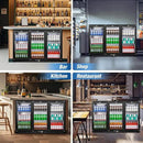 Beverage Refrigerator, 53.15W Inch 12 Cu.Ft Drink Fridge, Back Bar Beer Fridge with 3 Glass Door, 35.43" Height Beverage Cooler, Built-in & Undercounter Commercial Back Bar Cooler for Kitchen Shop Bar by CozyNest Decor