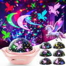 Girls Toys, 【6 Slides+96 Projections】Unicorn Night Light Projector,【Unicorn+Mermaid+Princess】Girls Toys 0-14,Star&Moon Projector for 3 Year Old Girl Gifts, Birthday Gifts,Juguetes para Niñas,Baby Gift by TinyTreasures Baby Boutique