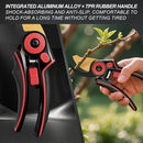 FLORA GUARD Professional Pruning Shears for Gardening, 20mm Clean Cut, SK5 Titanium-Coated Blade, Non-Stick Teflon Coating, Ergonomic TPR Handle, Garden Clippers for Men & Gardeners by GreenHaven Gardens