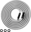 Garden Hose Metal 15 FT, Flexible Stainless Steel Water Hose, Kink Free, Connectable Short Hose, Lightweight & Durable, Crush Resistant Fitting, Puncture Proof Hose for Yard, Rv, 600 PSI 2025 New by GreenHaven Gardens