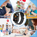 Goodatech Smart Watch for Kids 4-12 Years Boys Girls, 26 Puzzle Games,HD Camera,Video Music Player,Pedometer,Flashlight,Calendar,Alarm Clock,Aluminum Case,Sport Band (Black) by TinyTreasures Baby Boutique