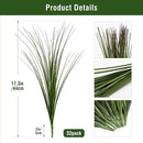 32PCS 17.3" Fake Plants Artificial Wheat Grass Greenery Plastic Plants Fake Grass Artificial Plants for Outdoor Decor Artificial Grass Plant with Greenery Stems for Indoor Home Decoration by CozyNest Decor