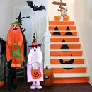 37" Front Porch Light up Halloween Ghost Figure Décor, Kit Standing Trick or Treat Indoor and Outdoor Decorations-Start by CozyNest Decor
