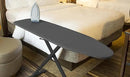 54" Full-Size Adjustable Ironing Board w/Thick Pad Cover, Leg Locking System, Foldable and Collapsible, Heavy-Duty Alloy Steel Construction, Space Saving Design - Charcoal by CozyNest Decor